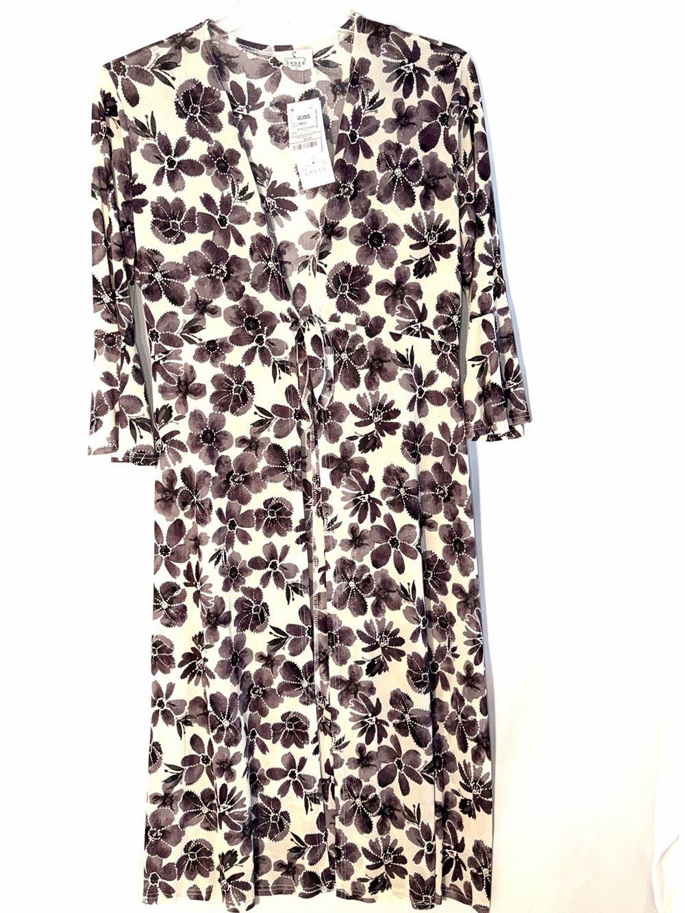 Ember Purple Floral Duster Kimono